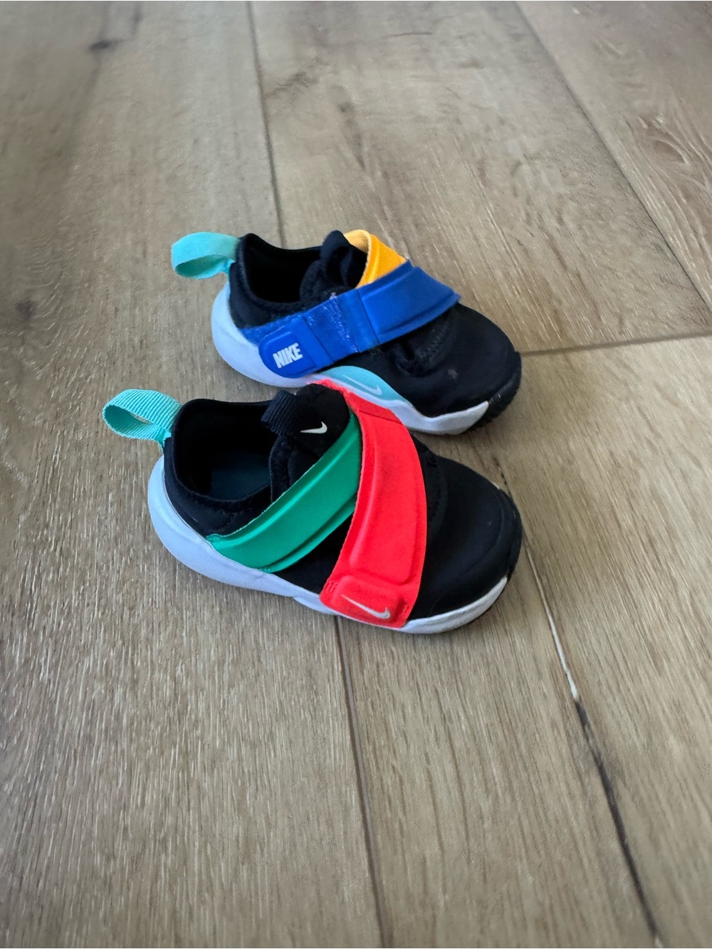 Kids Toddler Nike Flex Advance BT 'Black Blue Yellow' Size 5C